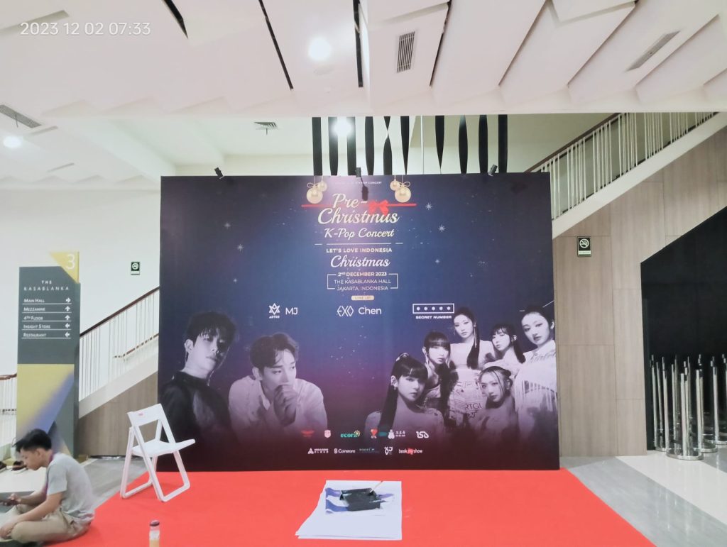 portofolio jasa sewa backdrop event indo christmas kpop 2