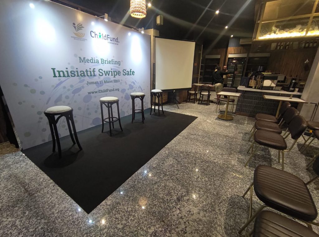 portofolio jasa sewa backdrop event indo childfund